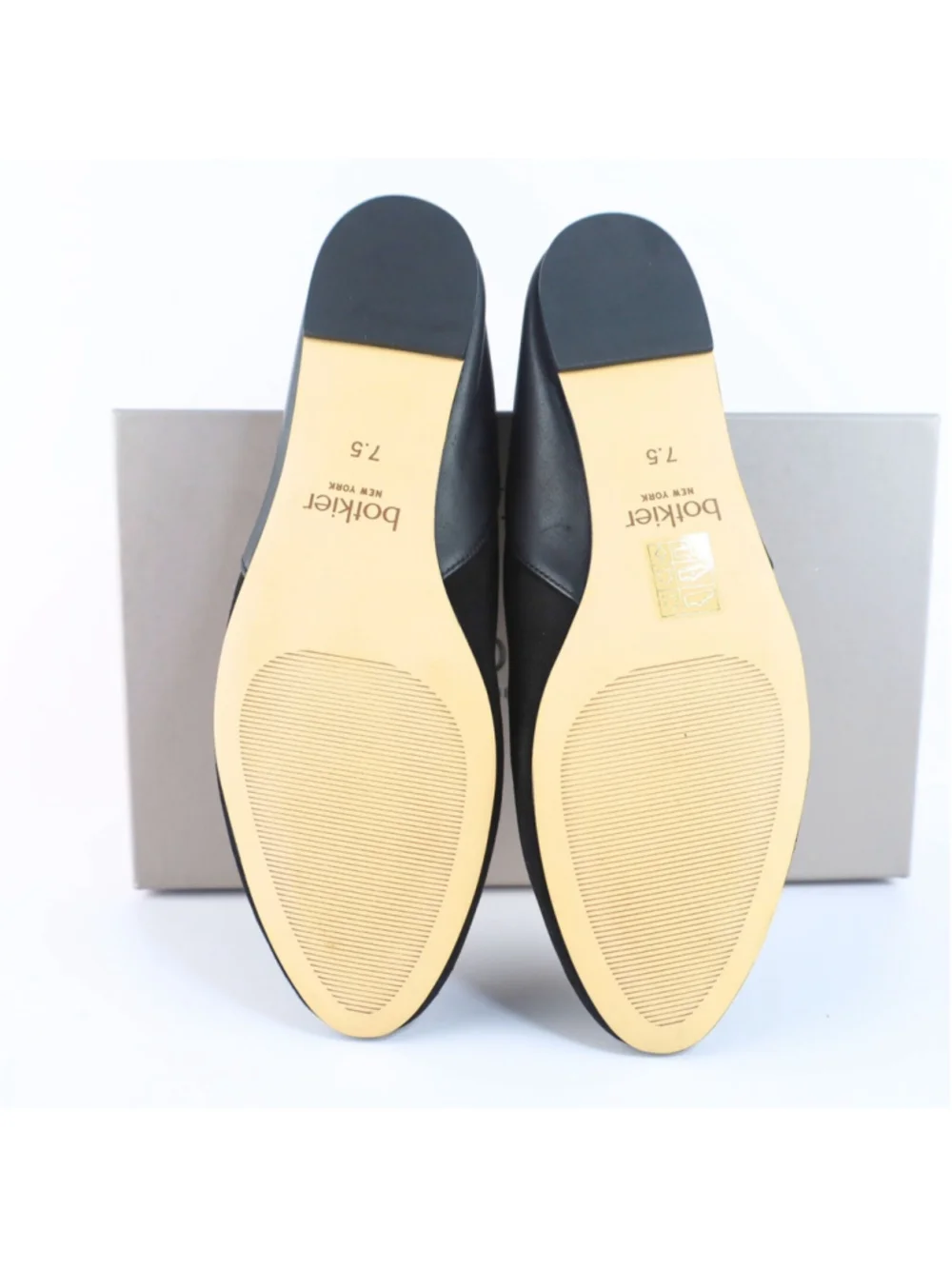 Botkier Britt Suede Flats Women Black 7.5- 0312
